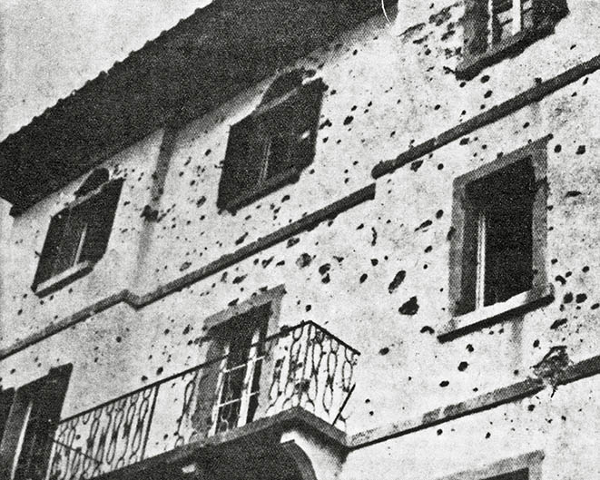 La fucilazione dei partigiani a Villa Santinelli